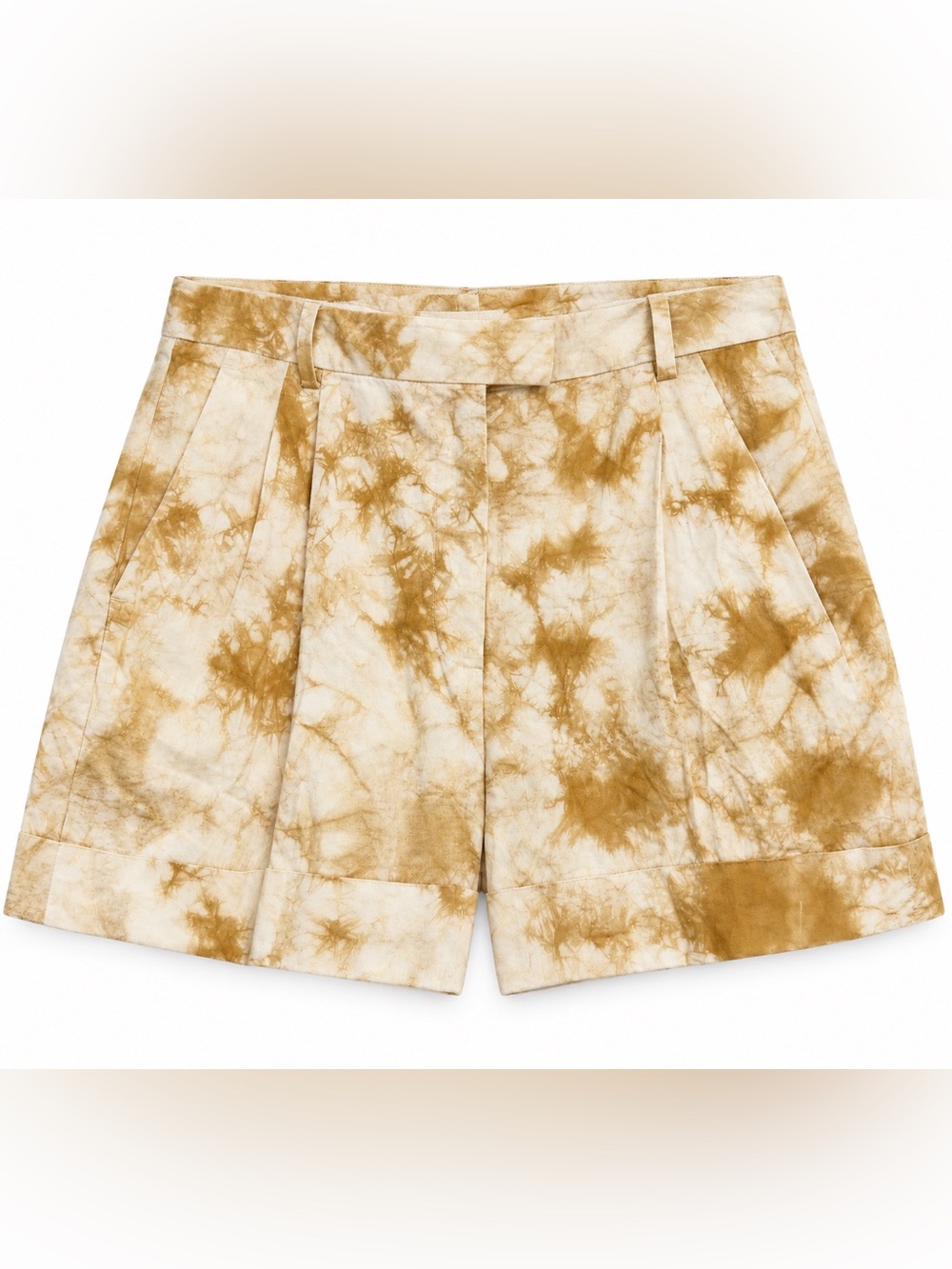 3.1 Phillip Lim Cream and Tan Tie-Dye Bermuda Shorts